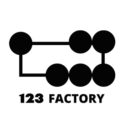 123 Factory logo